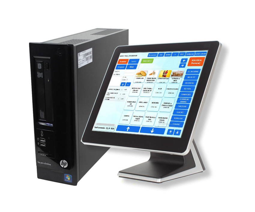 Sistem PC POS HP Professional Intel i3 + Monitor FEC 12"