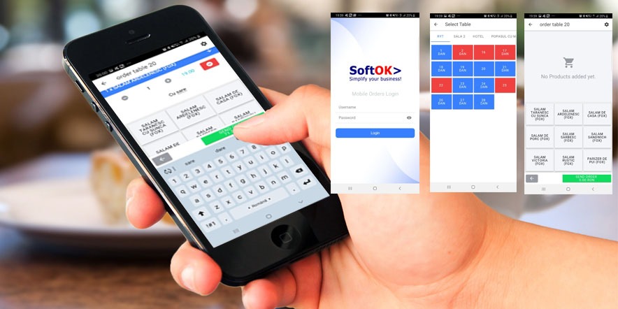 Aplicații Inventar / Comenzi ospătari pentru telefon / tabletă Android