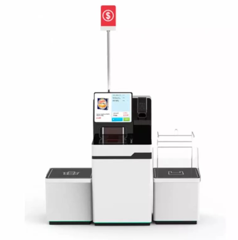 Sistem Self Checkout Metter , touchscreen, scanner Datalogic Magellan