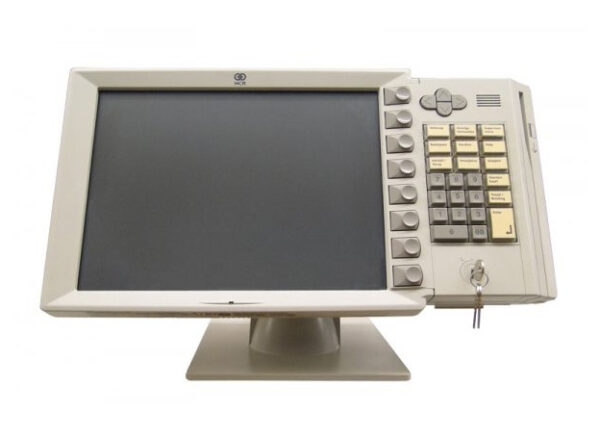 monitor 15 inch touchscreen ncr 5954 dynakey white reconditionat